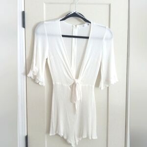 Miss Guided Tie front Romper